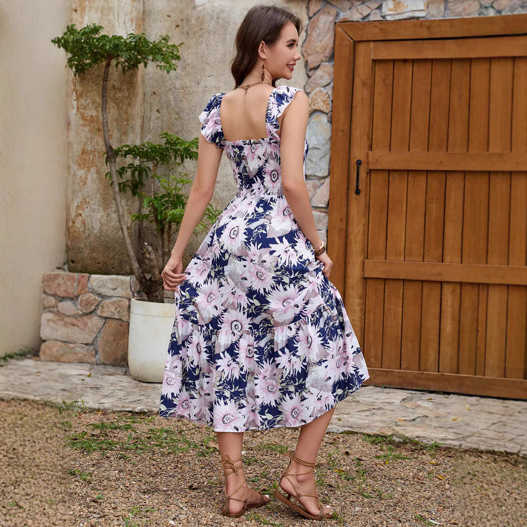 Fabiana® | Women'S Floral Ruffle Maxi Dress - Image 2