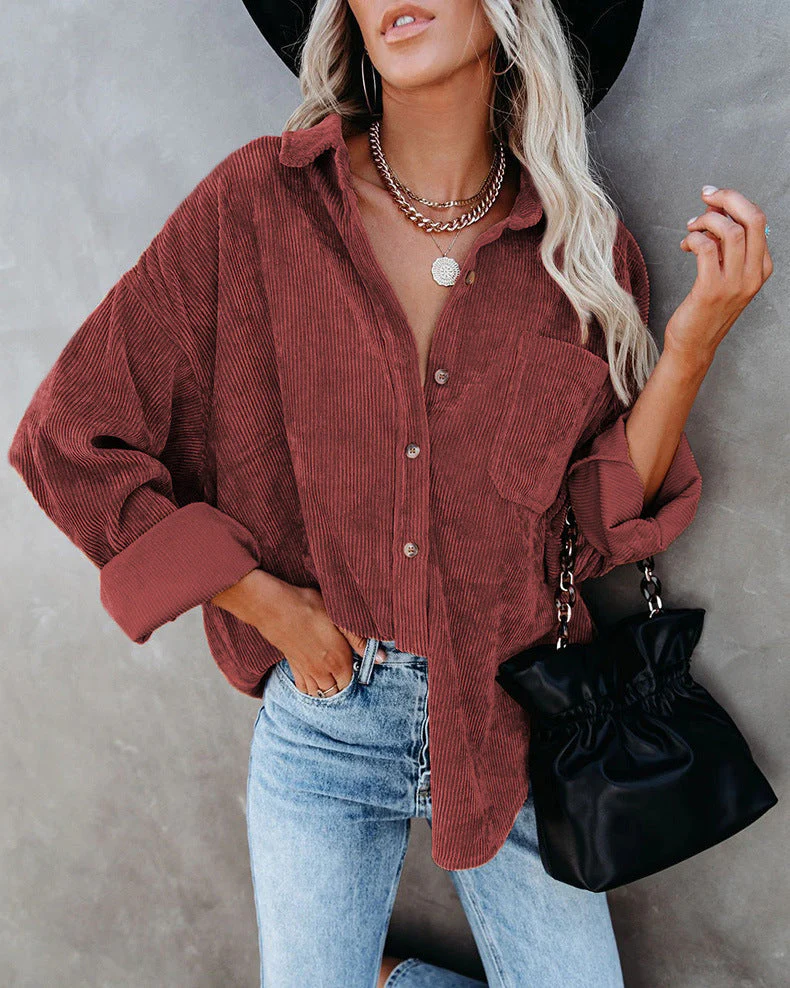 Fabiana® | Women's shirt with vintage collar and button placket - Image 9