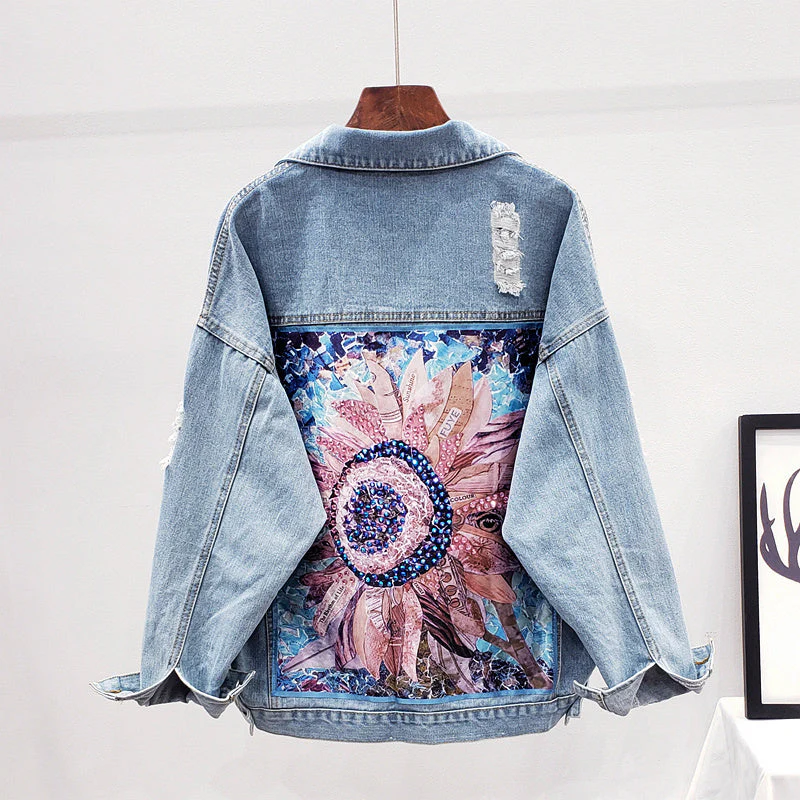 Fabienne | Large denim jacket