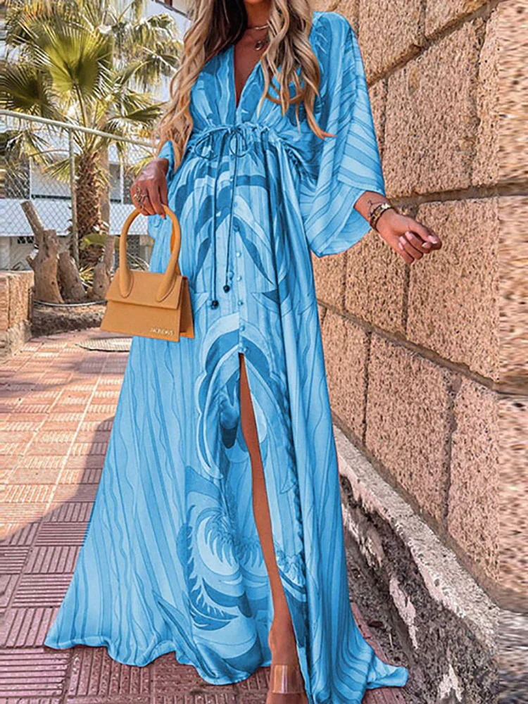 Fátima® | Elegant Printed Dress For The Beach - Image 2