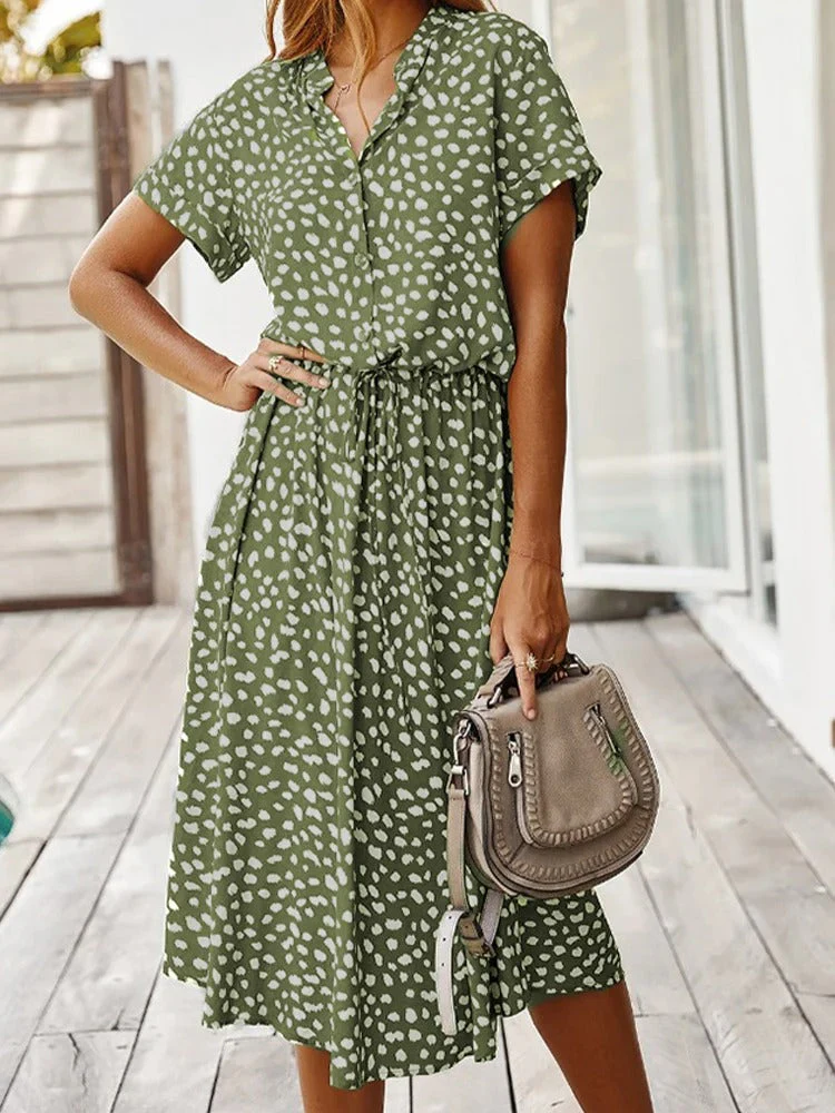 Federica® | Midi Dress With Short Sleeves - Image 3