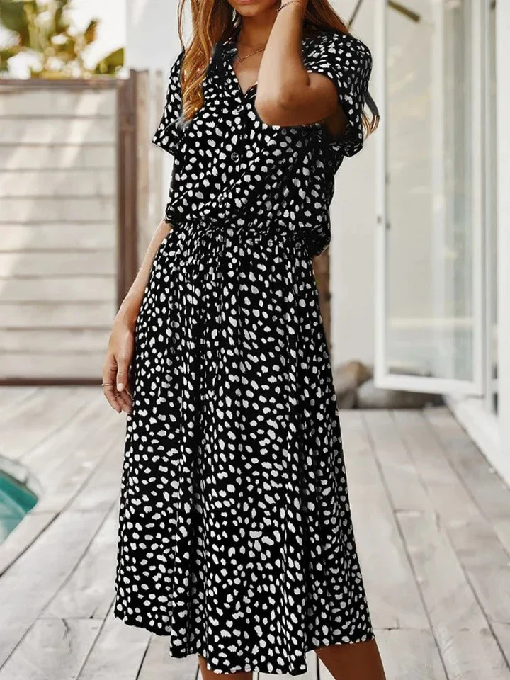Federica® | Midi Dress With Short Sleeves - Image 9