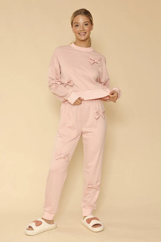 Fernanda | Crew neck sweatshirt with 3D bow - Image 4