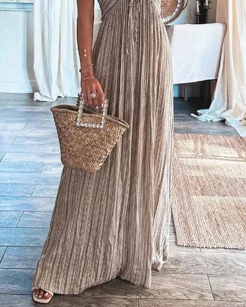 Fernanda® | Sleeveless Pleated Dress - Image 4