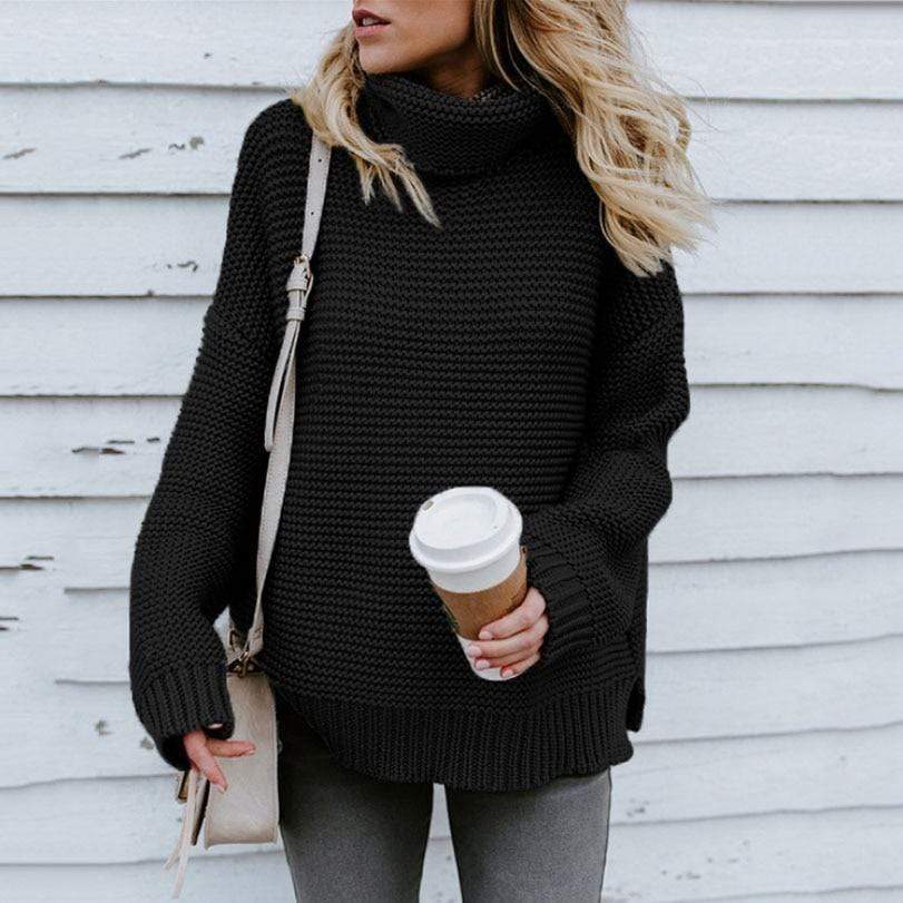 Fernanda | Winter sweater for women with turtleneck and twist - Image 2