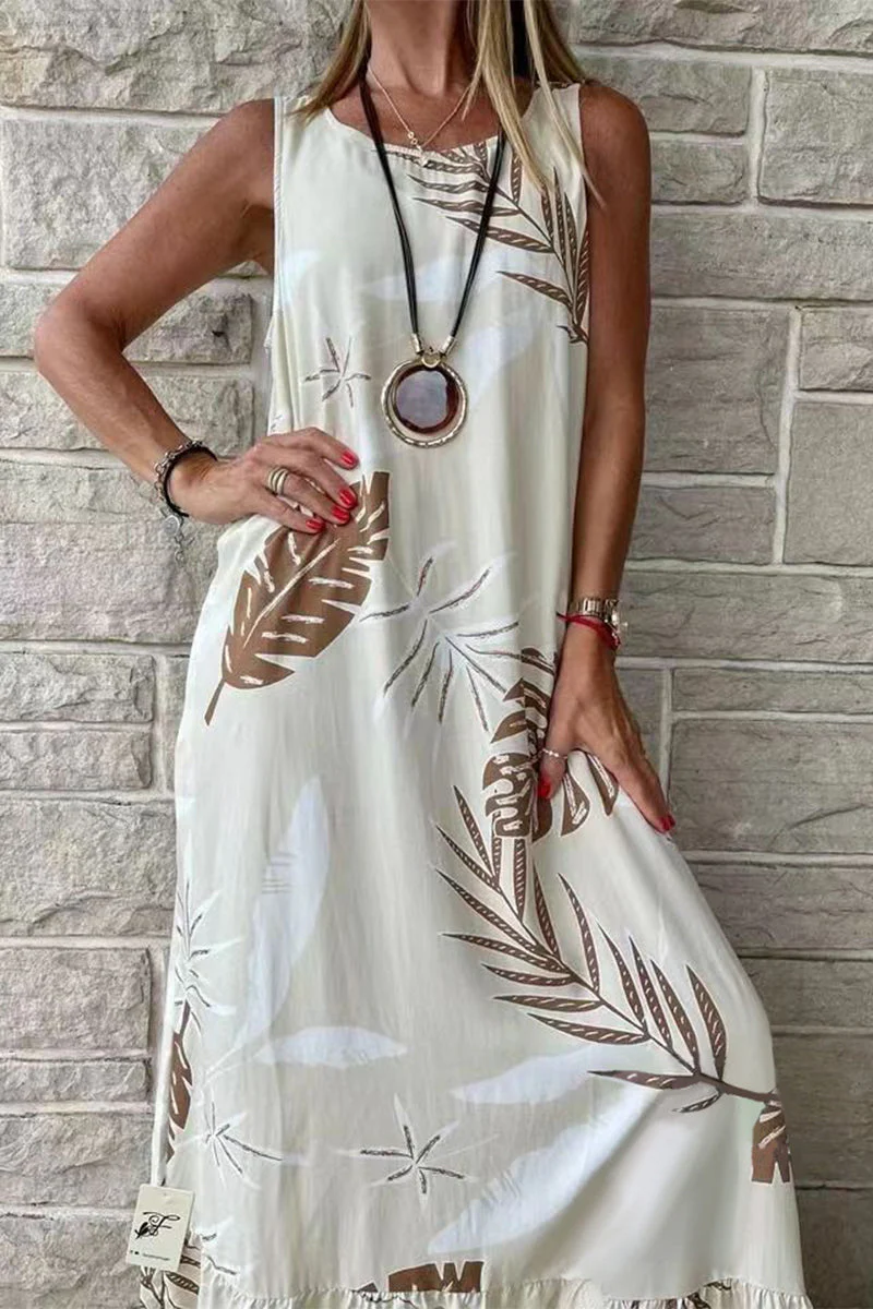 Filomena® | Loose Sleeveless Printed Casual Dress