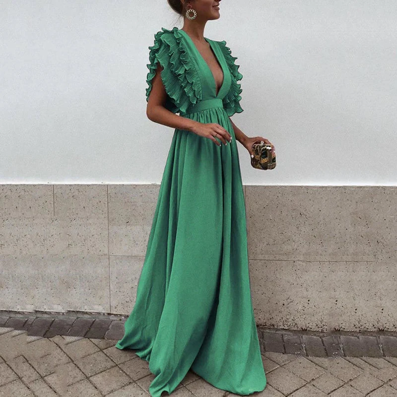 Fiorenza® | Elegant Dress With Ruffle Sleeves - Image 2