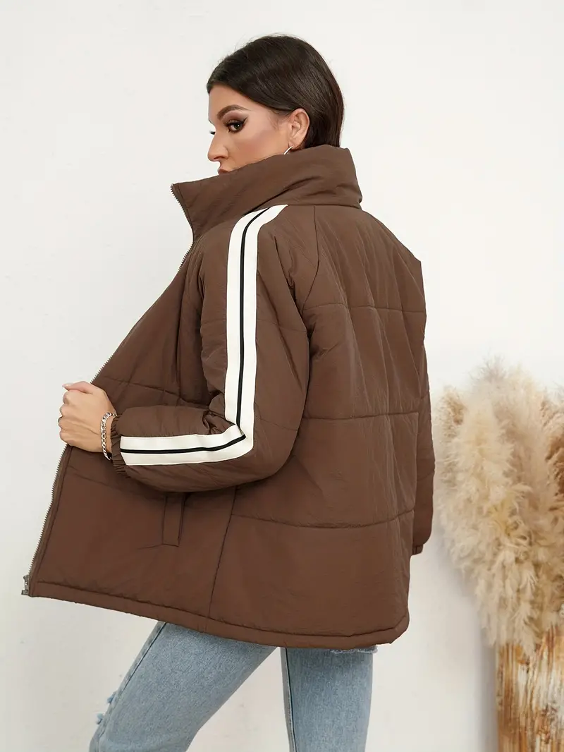 Flor | Jacket with zip and high collar - Image 3