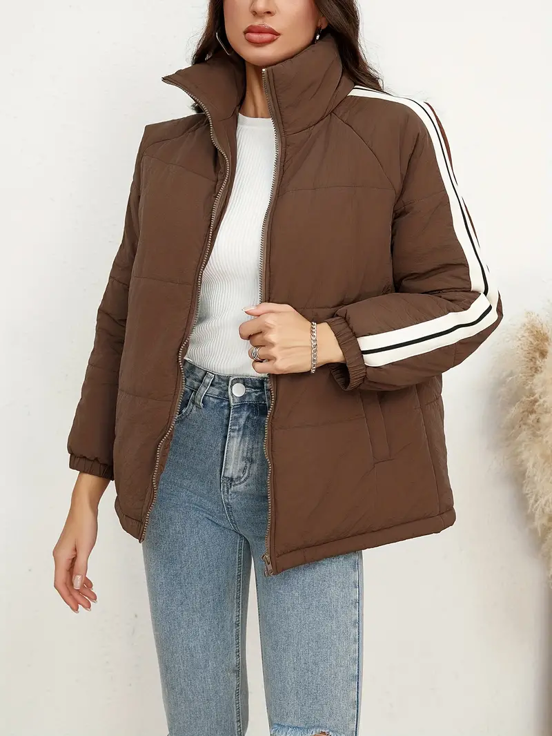 Flor | Jacket with zip and high collar - Image 4