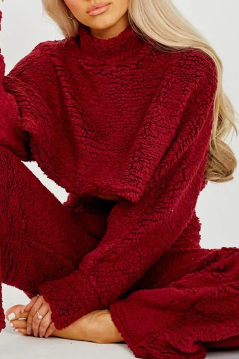Flora | Casual solid color half turtleneck long sleeve two piece sweater - Image 5
