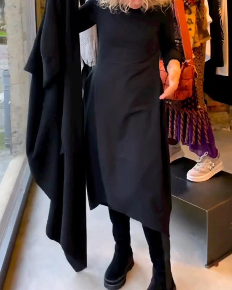Frieda | Long dress with pockets - Image 5