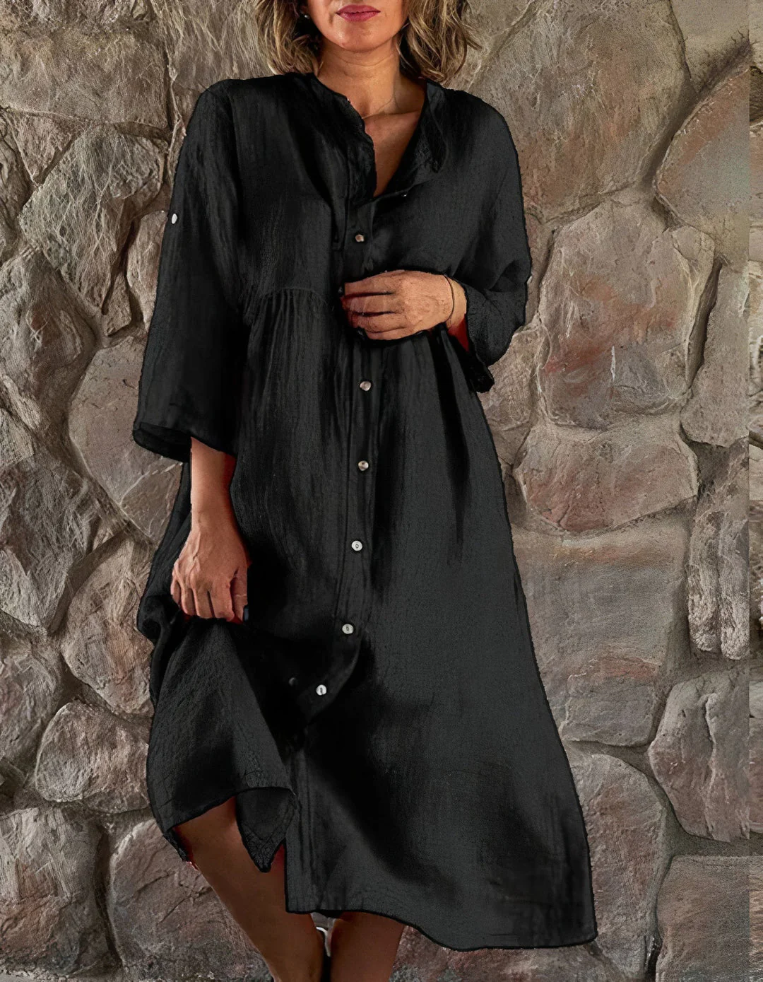 Gabriela® | Breathable Cotton And Linen Beach Dress - Image 2