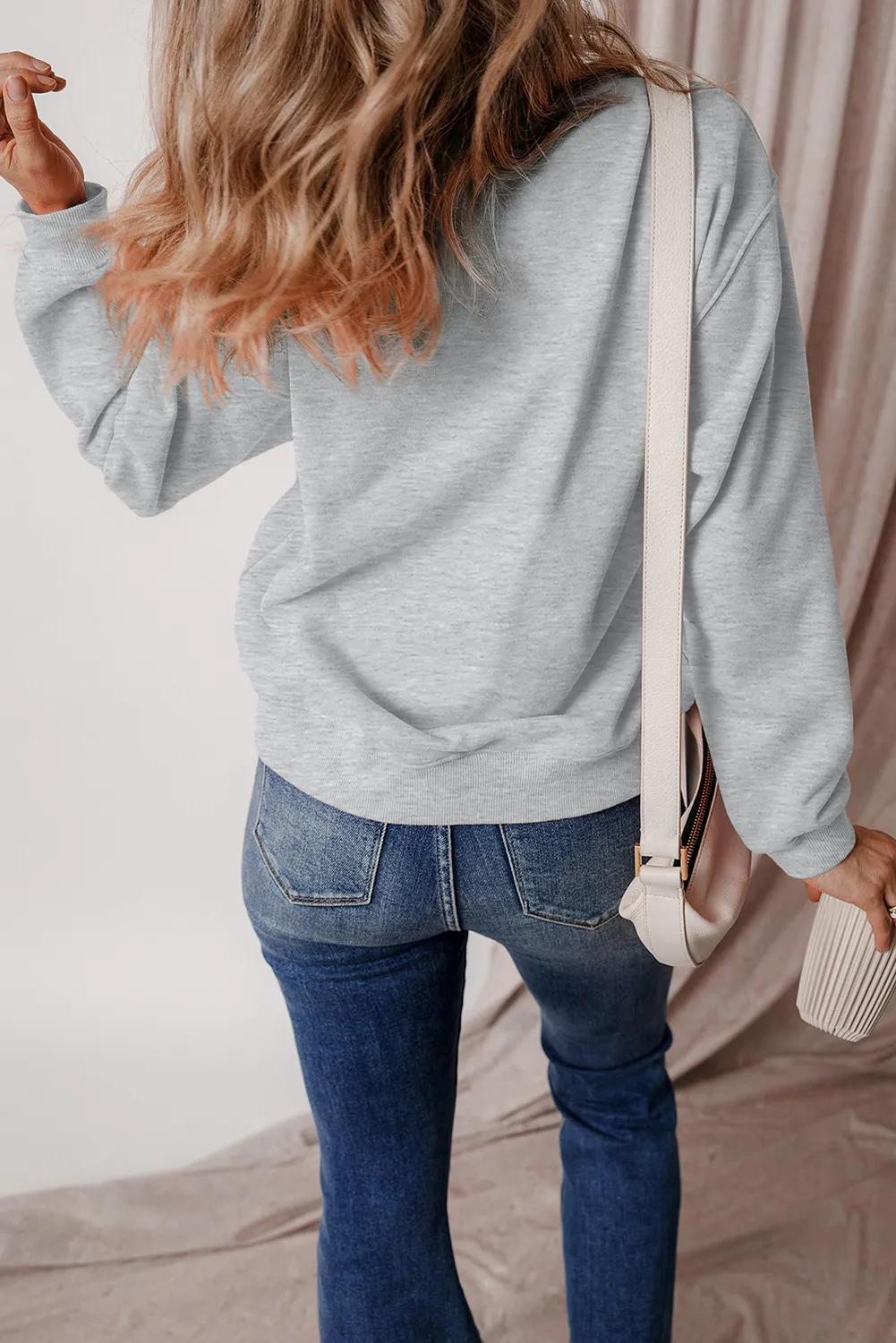 Gabriela | Graphic crew neck long sleeve sweatshirt - Image 2