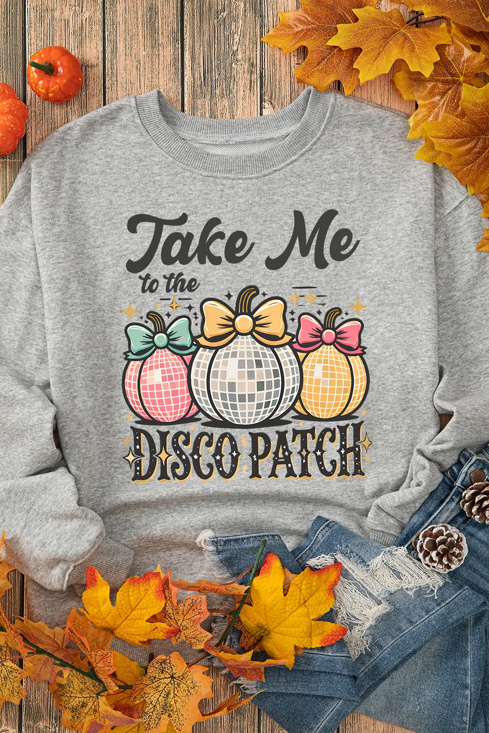 Gabriela | Graphic crew neck long sleeve sweatshirt - Image 3