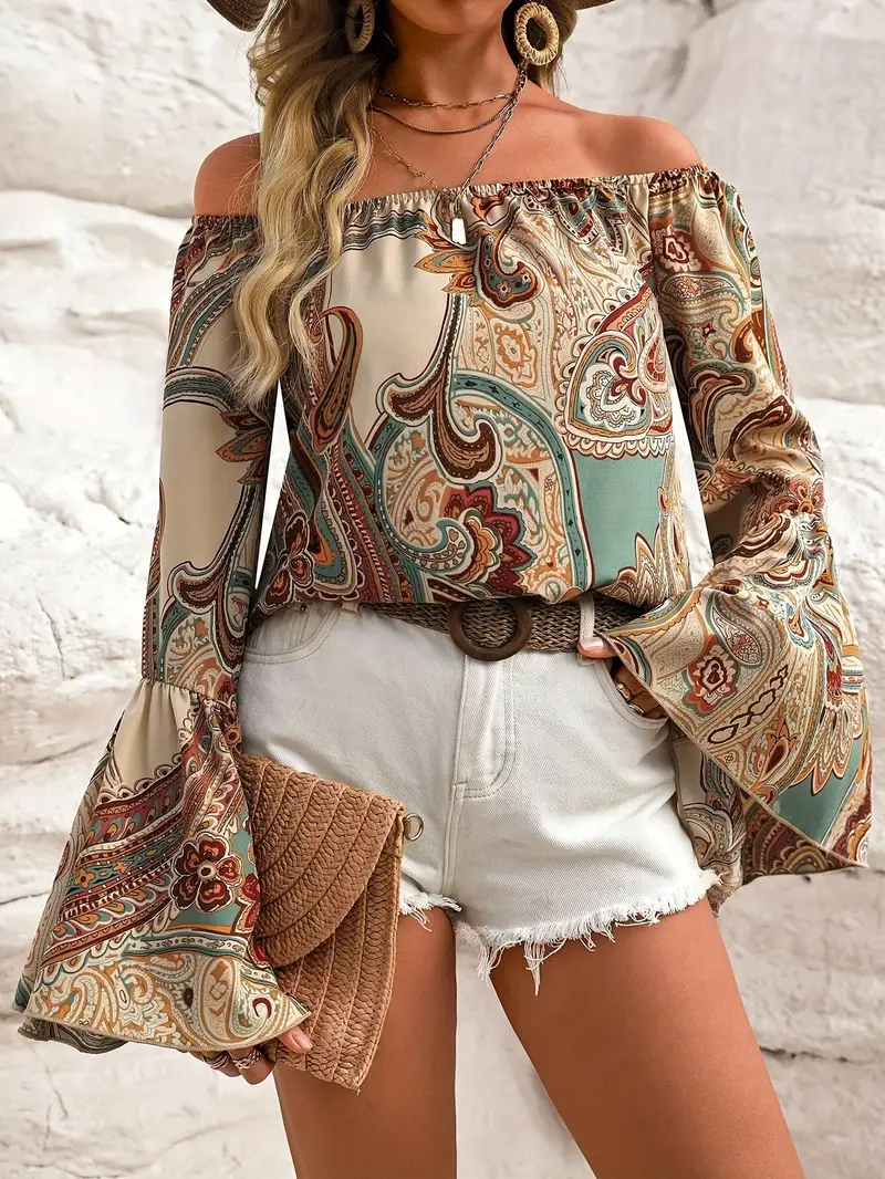 Gabriella® | Off-The-Shoulder Long-Sleeved Blouse - Image 5