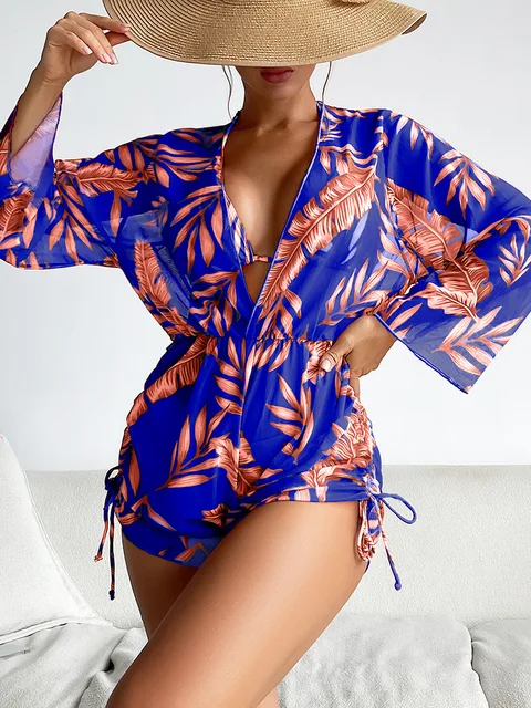 Gara® | High-Waisted Swimwear With Drawstring And Cover-Up - Image 7
