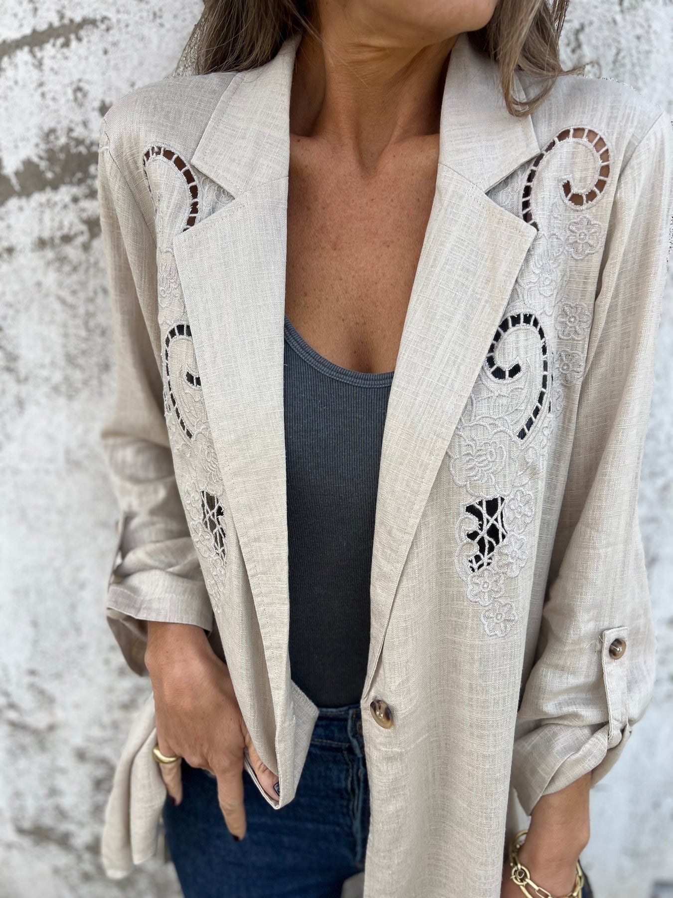 Genoveva | Shirt with embroidery - Image 2