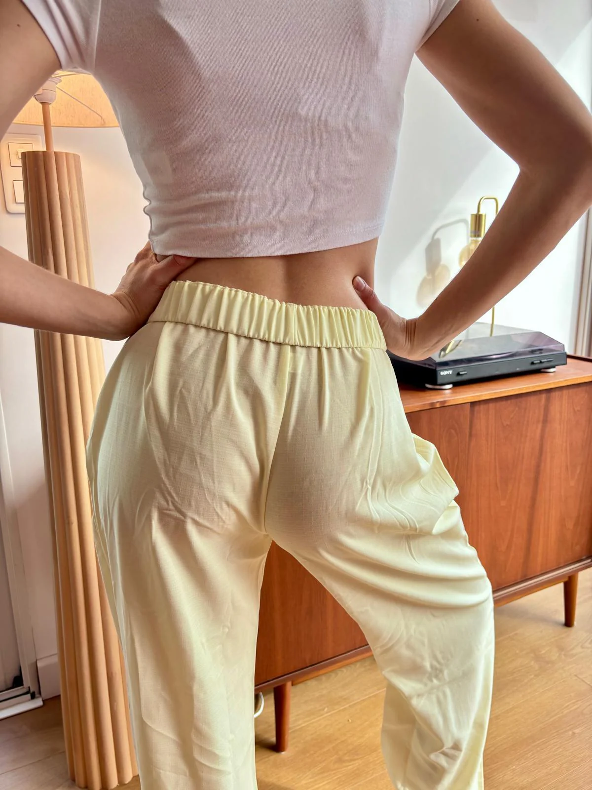 Georgina® | High Waist Cotton Pants In Lilac - Image 14