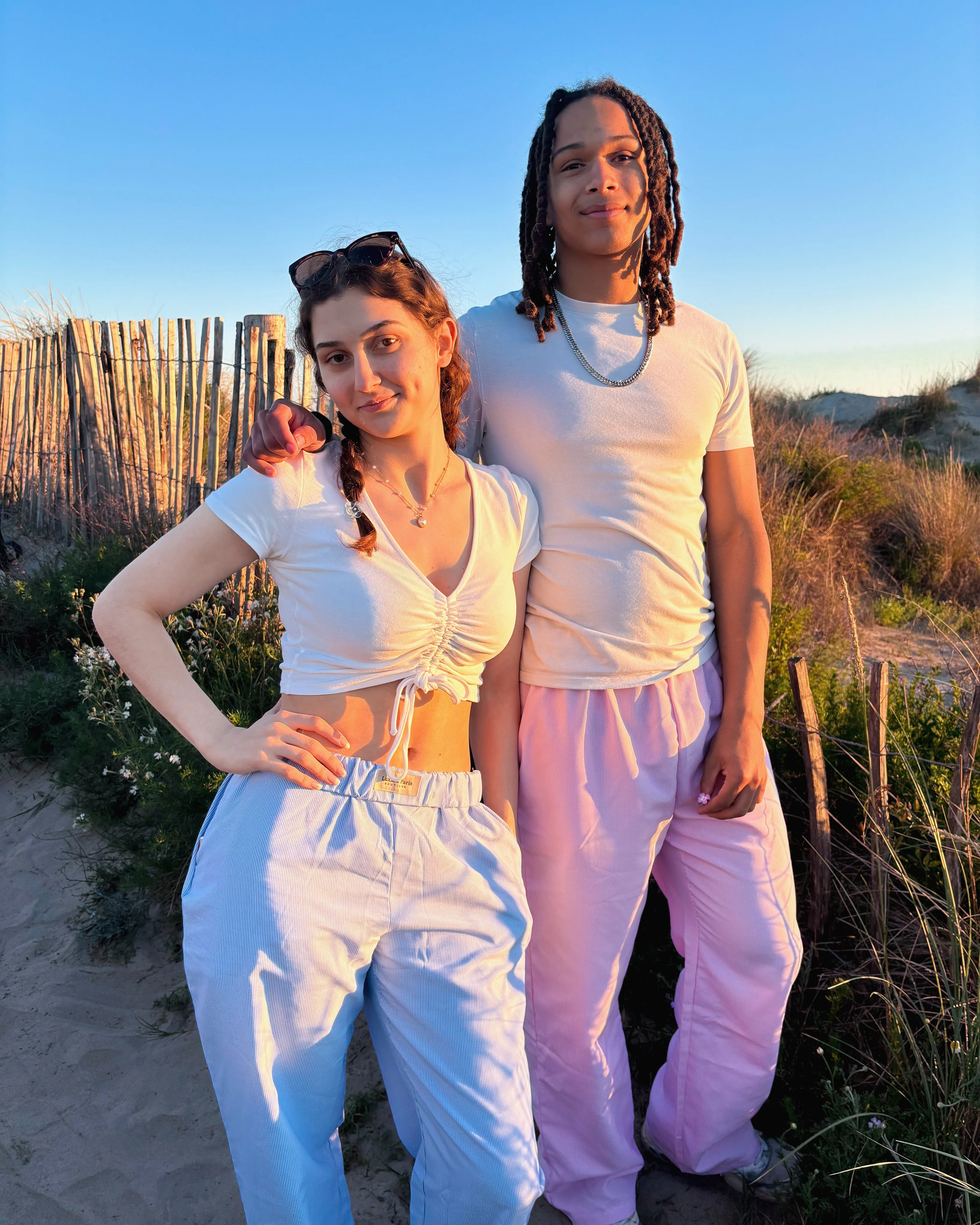 Georgina® | High Waist Cotton Pants In Lilac - Image 2
