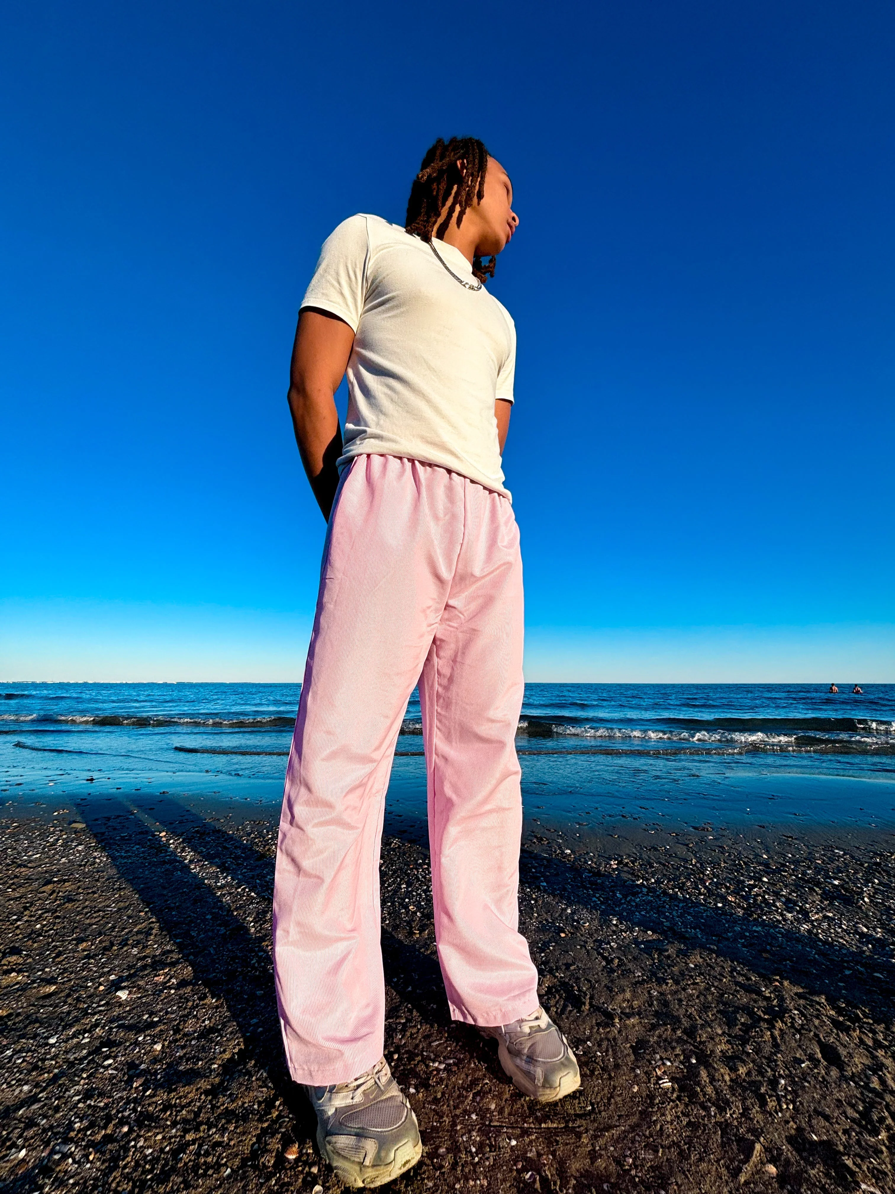 Georgina® | High Waist Cotton Pants In Lilac - Image 22
