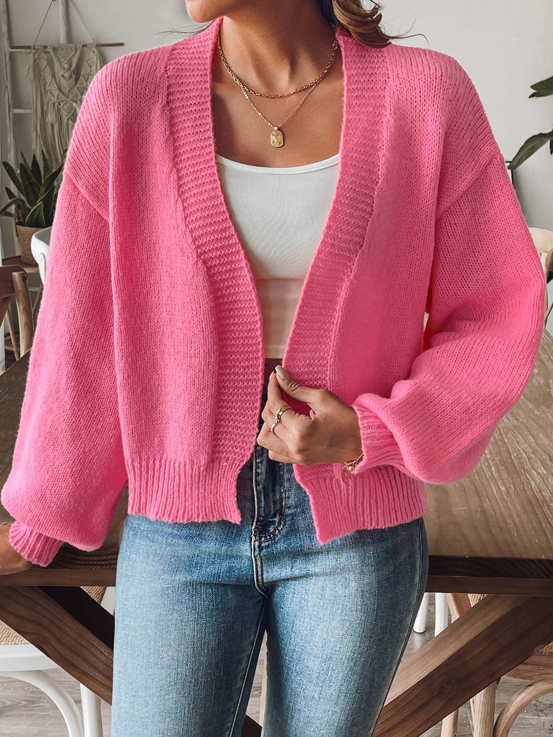 Geraldine | Long sleeve open front cardigan - Image 14