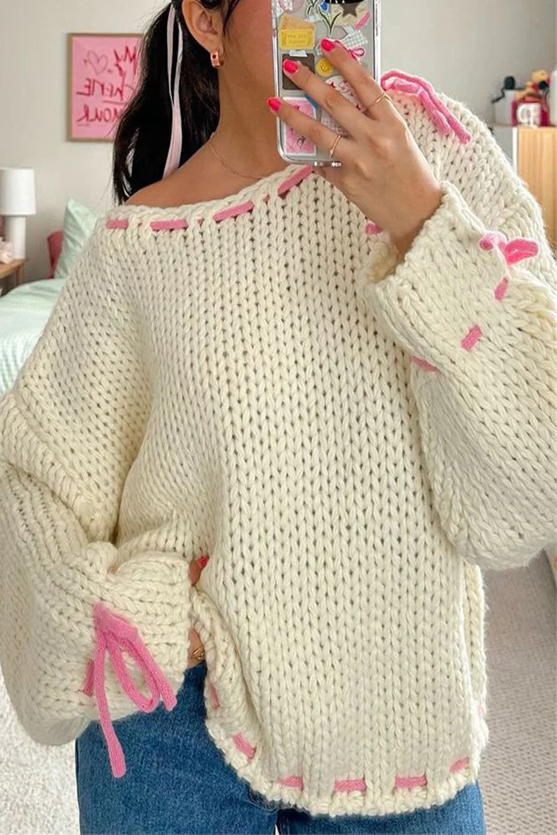 Gerd | Casual sweater with drawstring and O-neck - Image 5