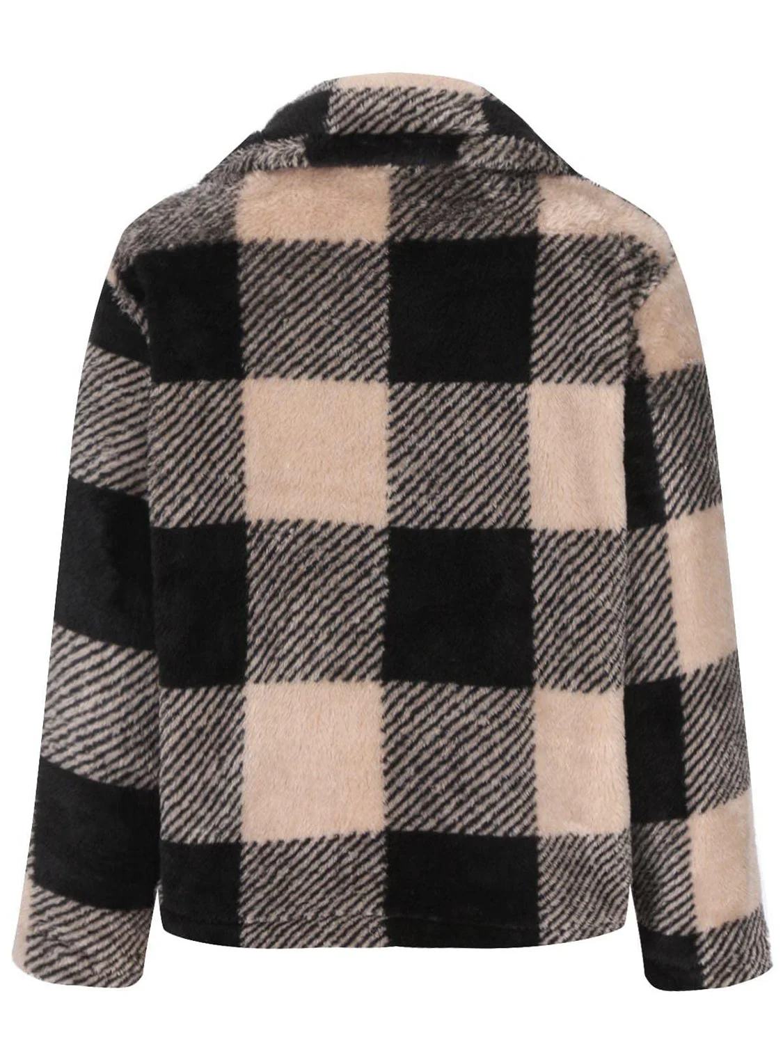 Gertrud | Checked jacket with long sleeves and full size zip - Image 8