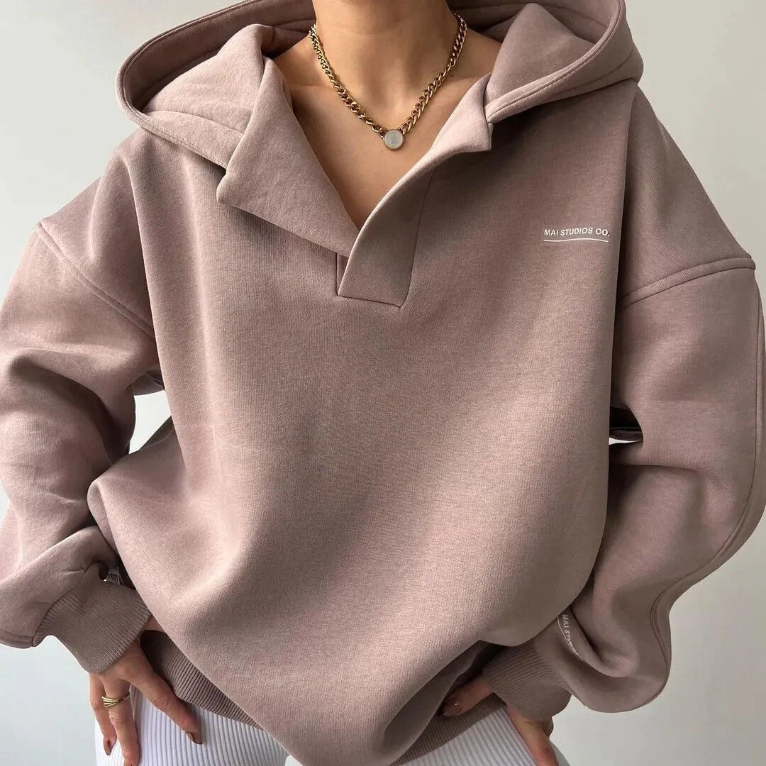 Gertrudis® | Pull oversize à turtleneck and V for women - Image 7