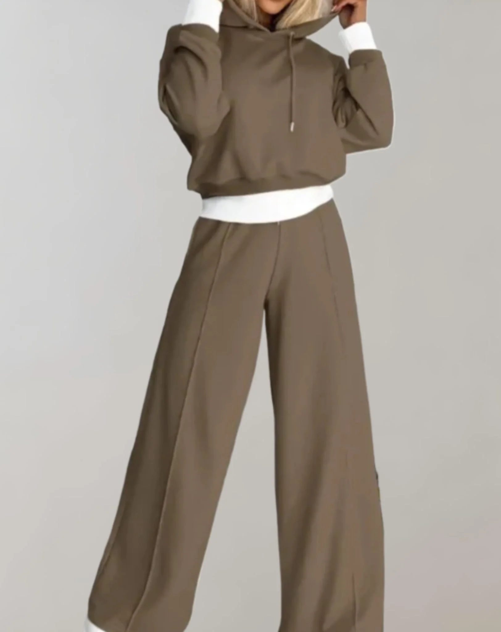 Gertrudis® | Women'S Loungewear Set With Hood And Wide Trousers - Image 5