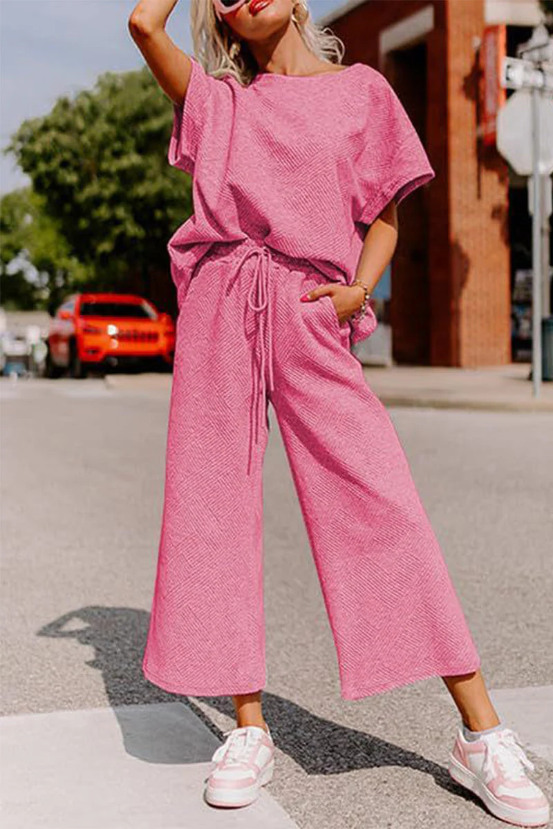 Gilda® | Casual Loose T-Shirt And Wide-Legged Pants Set - Image 3