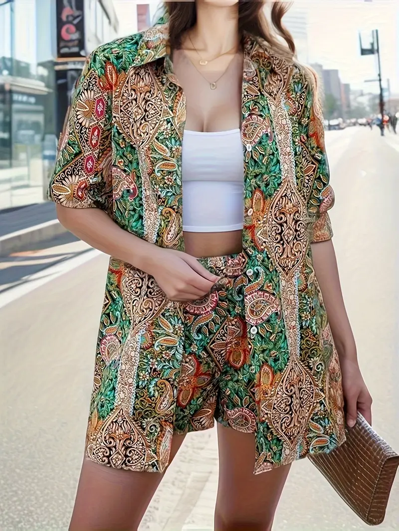 Gilda® | Paisley Print Two-Piece Set - Image 2