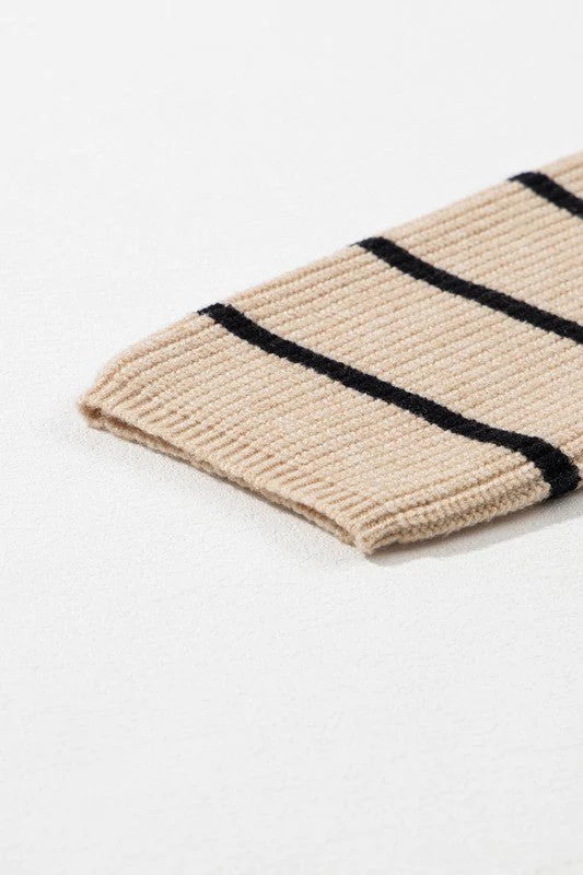 Gilda | Striped cardigan with side pockets and open front - Image 11