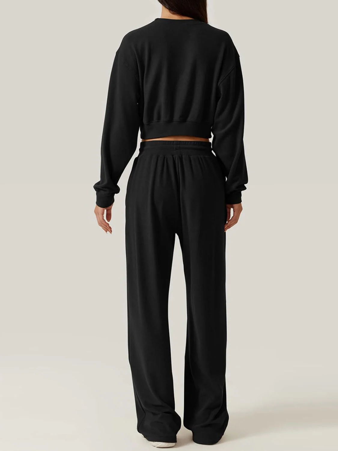 Gina | Set consisting of a crossover crew neck top and drawstring trousers - Image 12