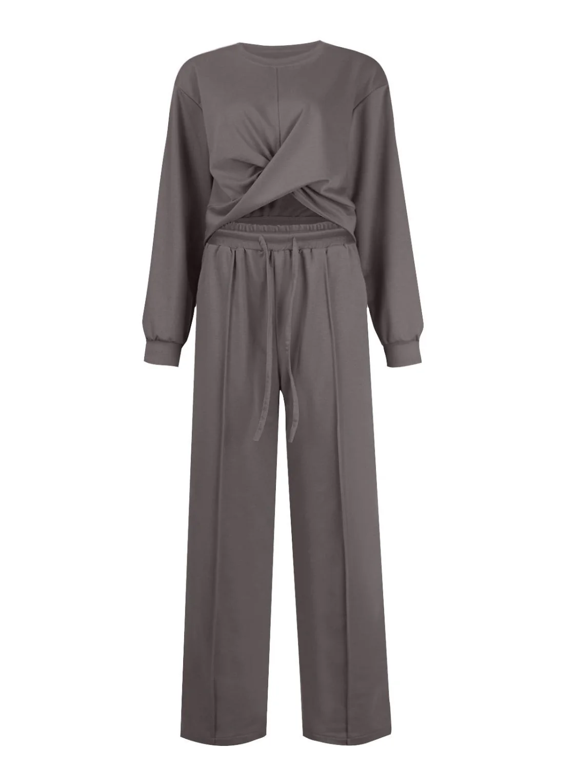 Gina | Set consisting of a crossover crew neck top and drawstring trousers - Image 15