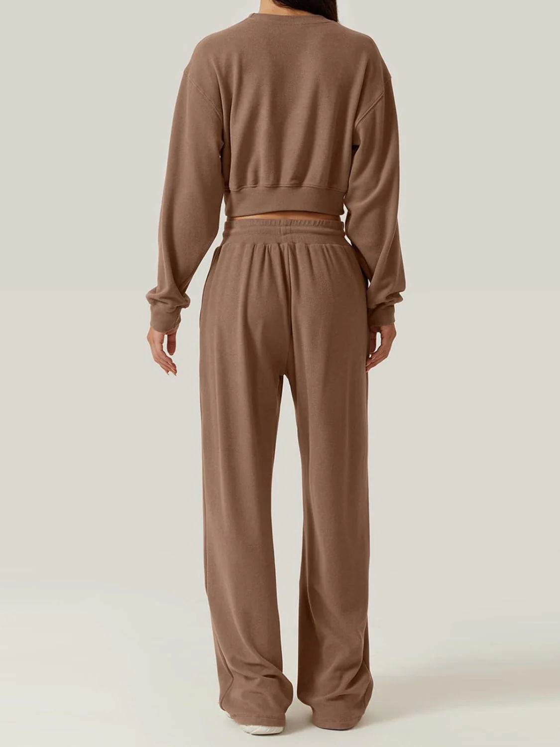 Gina | Set consisting of a crossover crew neck top and drawstring trousers - Image 2