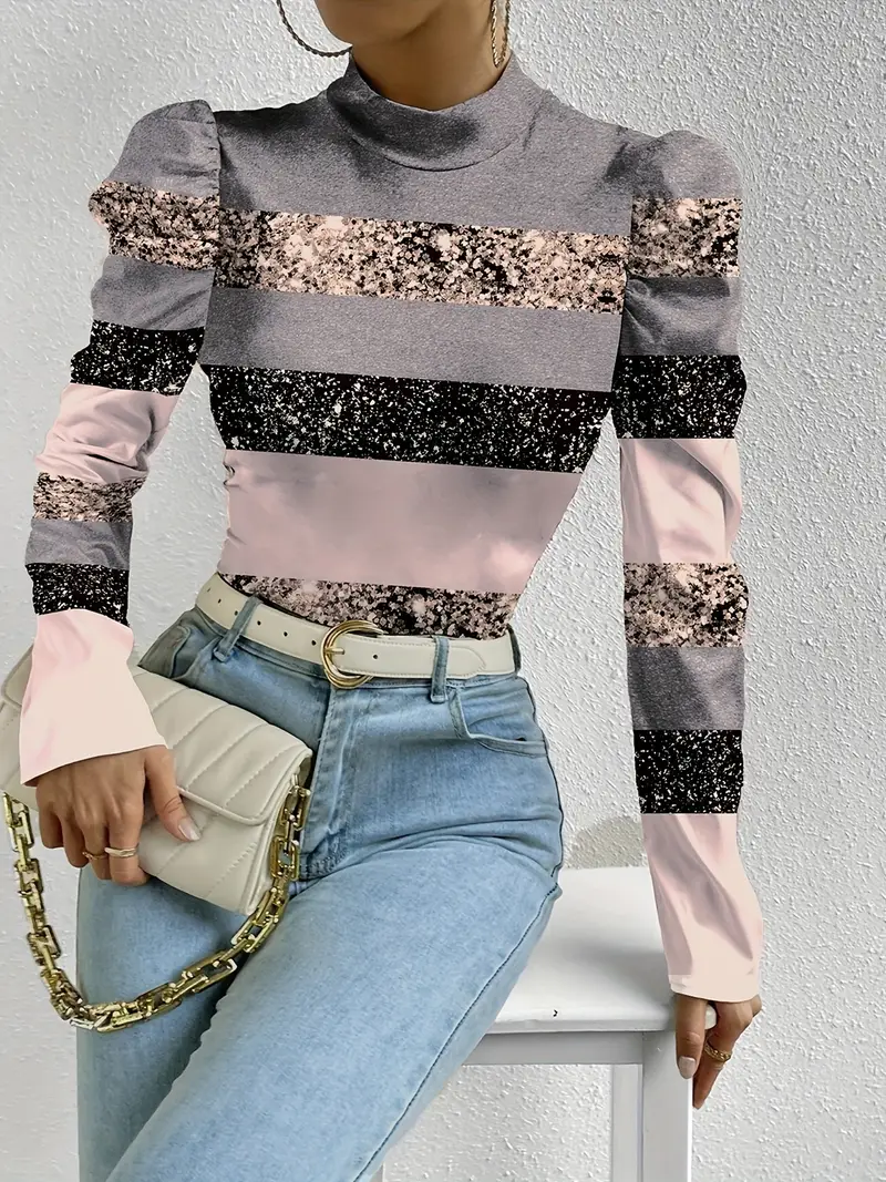 Ginevra® | Satin Blouse With Puff Sleeves - Image 7
