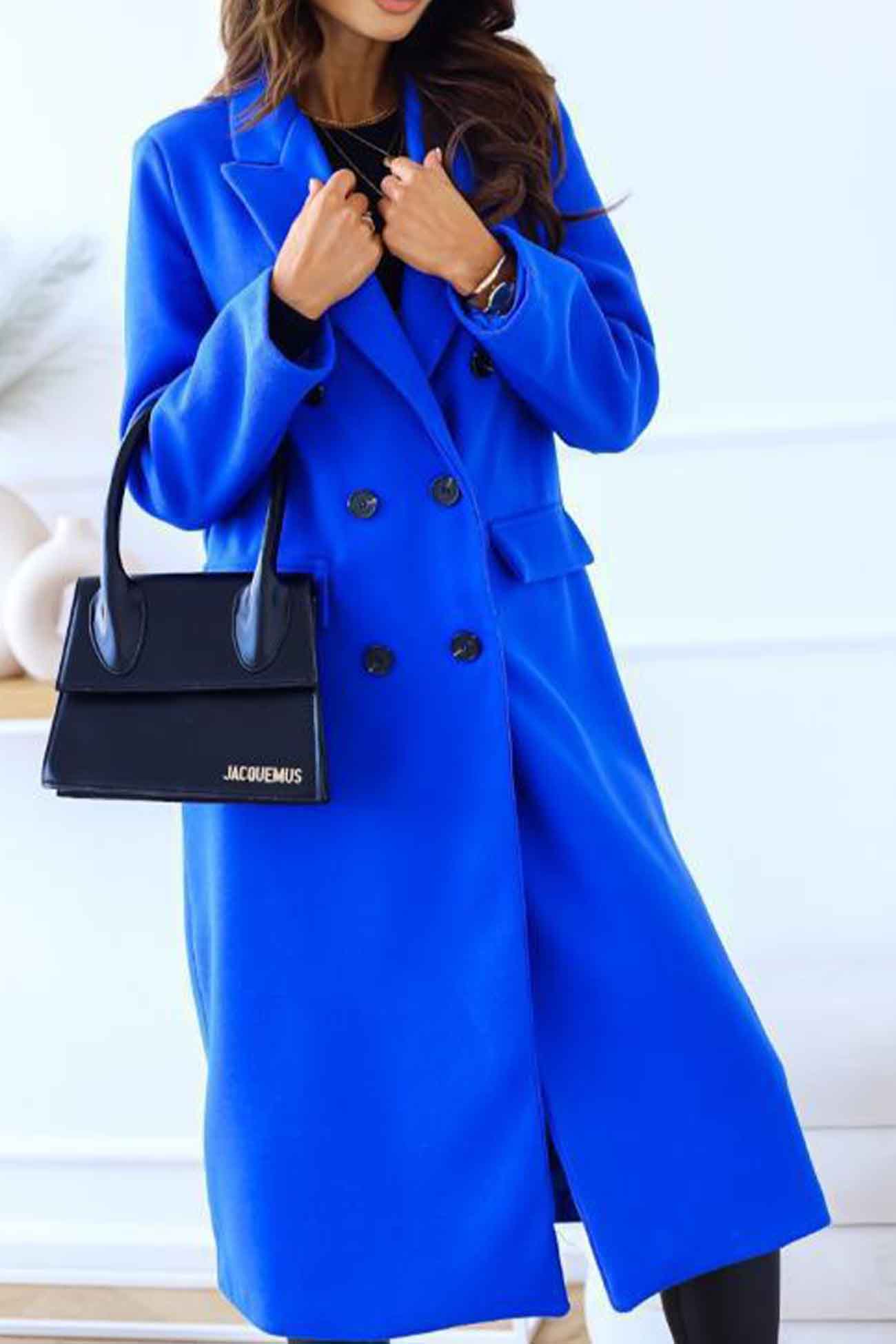 Giorgia | Double-breasted coat with lapels and long sleeves - Image 10