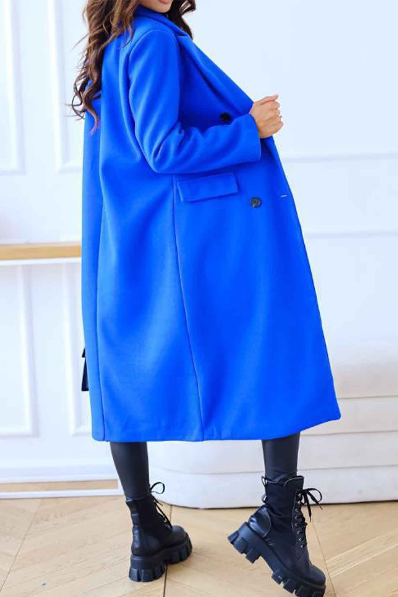 Giorgia | Double-breasted coat with lapels and long sleeves - Image 11