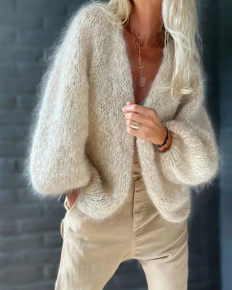 Giovanna® | Cardigan plain à Manches Larges