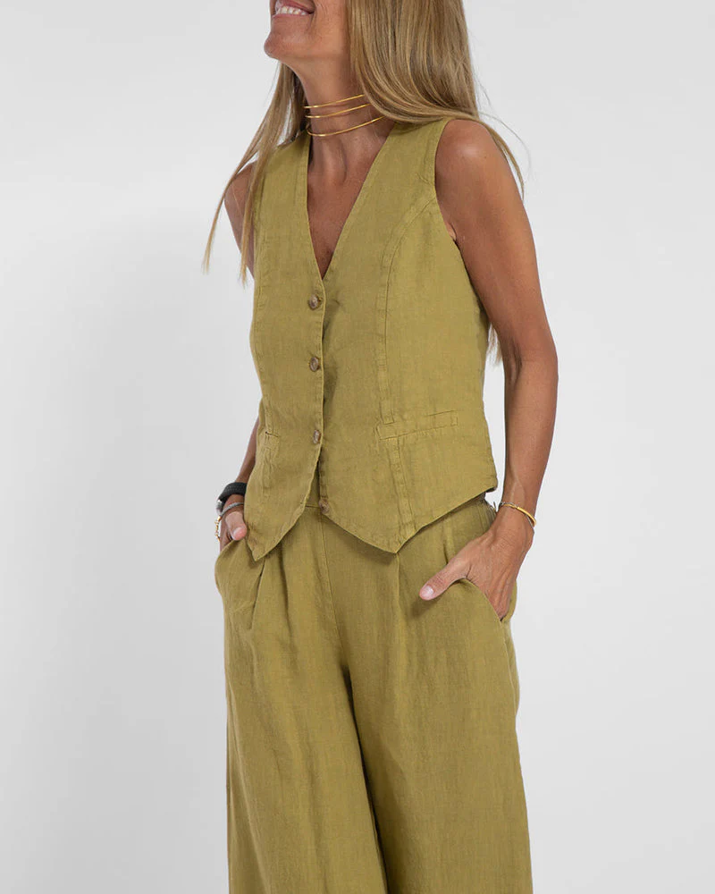 Giovanna® | Chic Set Consisting Of A Sleeveless Vest And Wide-Leg Trousers - Image 3