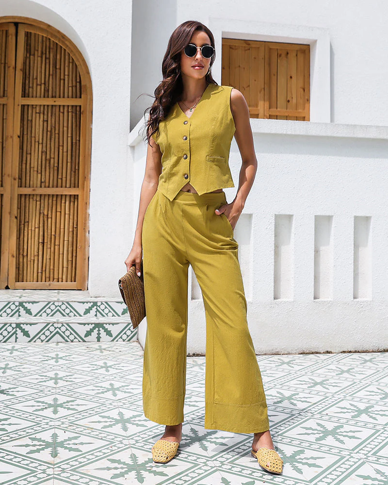 Giovanna® | Chic Set Consisting Of A Sleeveless Vest And Wide-Leg Trousers - Image 8