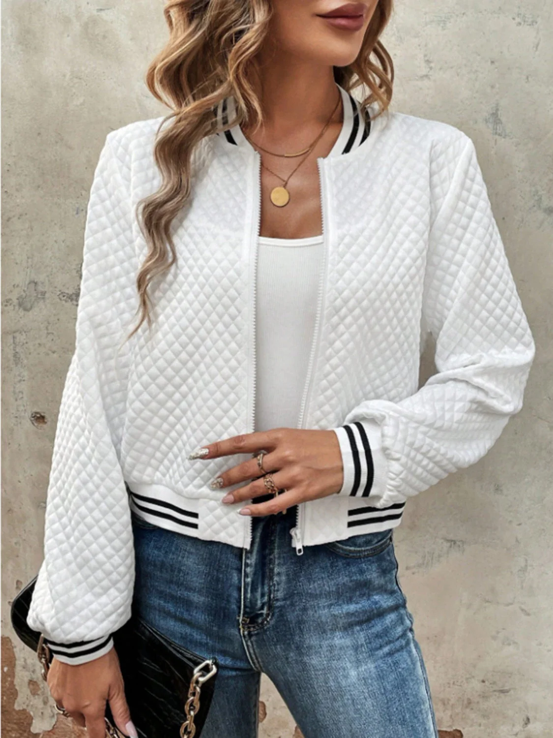 Gitta | Long sleeve jacket with zip - Image 4