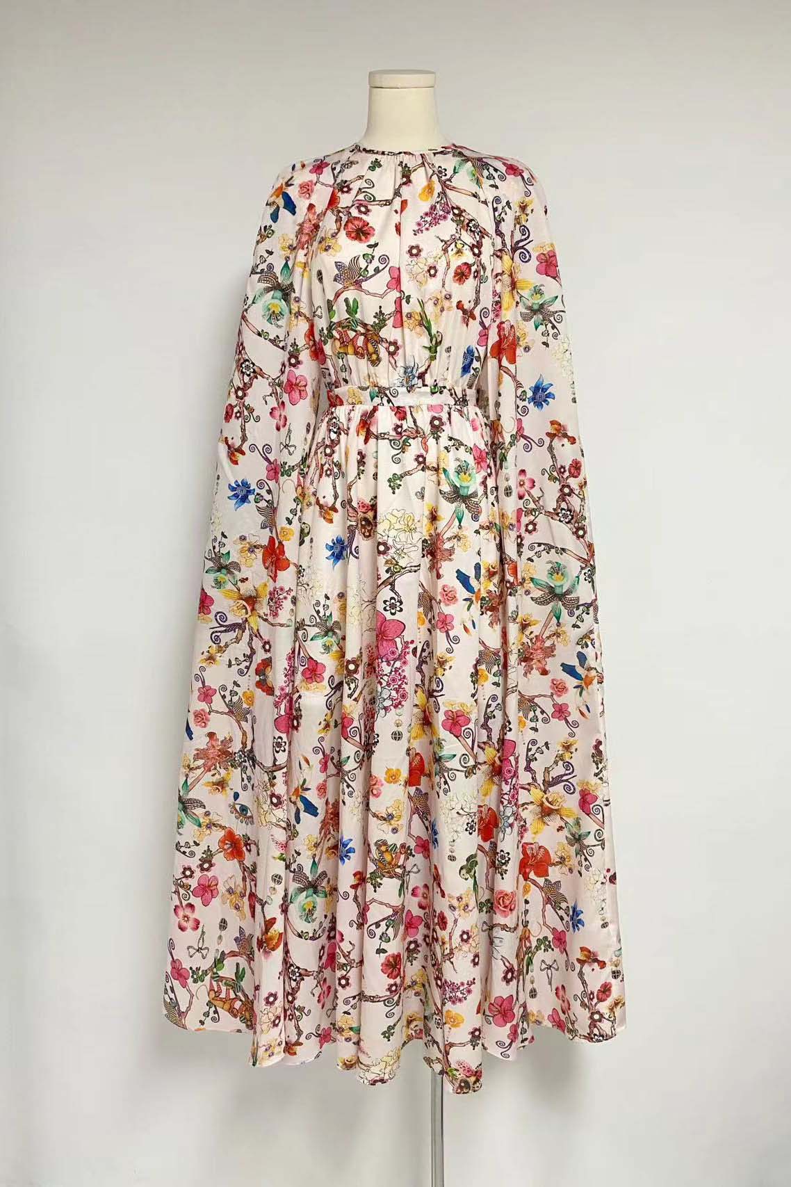 Gloria® | Round-Neck Cape-Sleeve Maxi Dress - Image 7