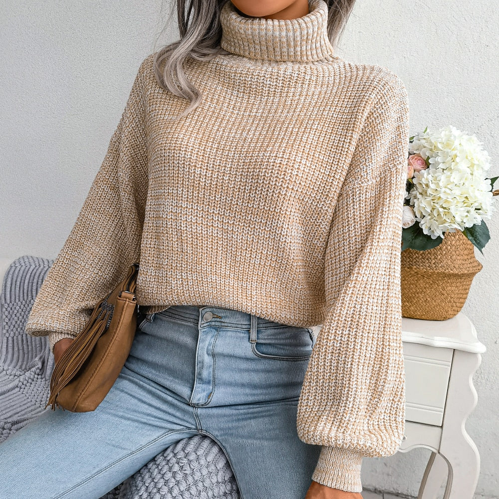 Godelieve® | Casual knitted turtleneck sweater - Image 3