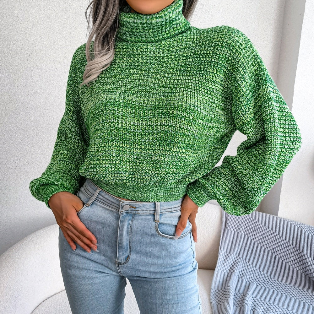 Godelieve | Casual knitted turtleneck sweater