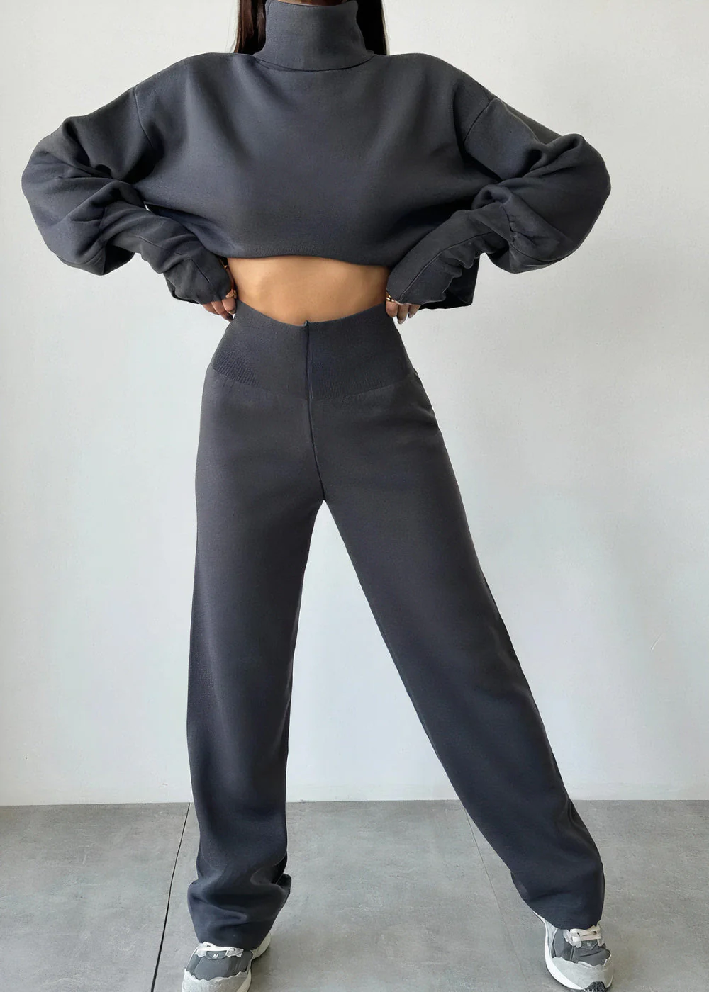 Greta® | Comfortable suit set with a high collar - Image 7
