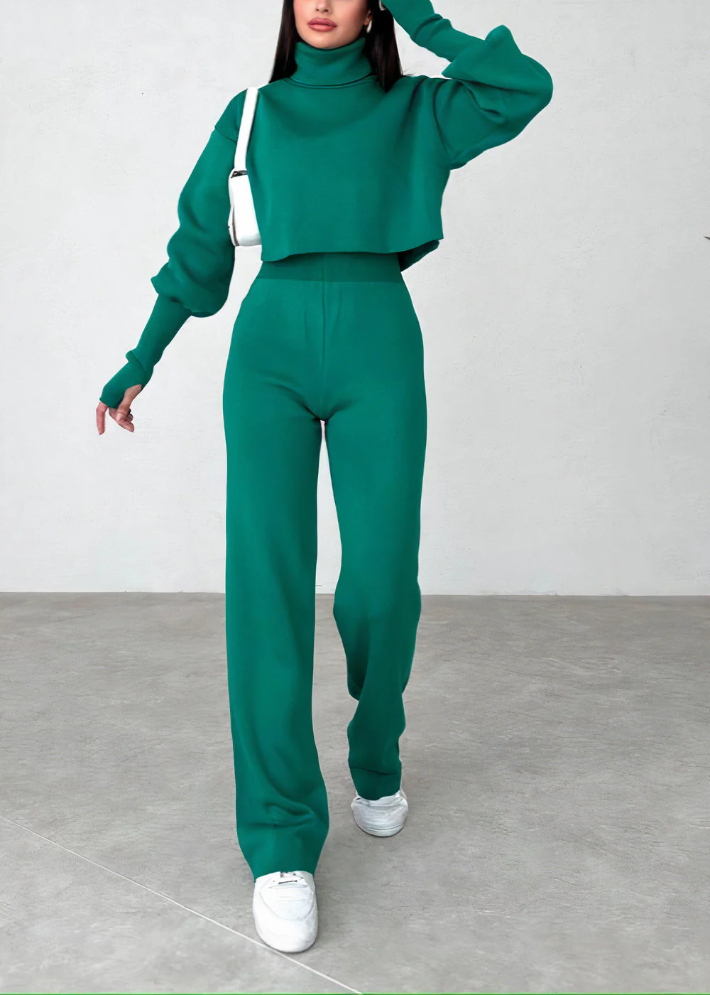 Greta® | Comfortable suit set with a high collar - Image 9