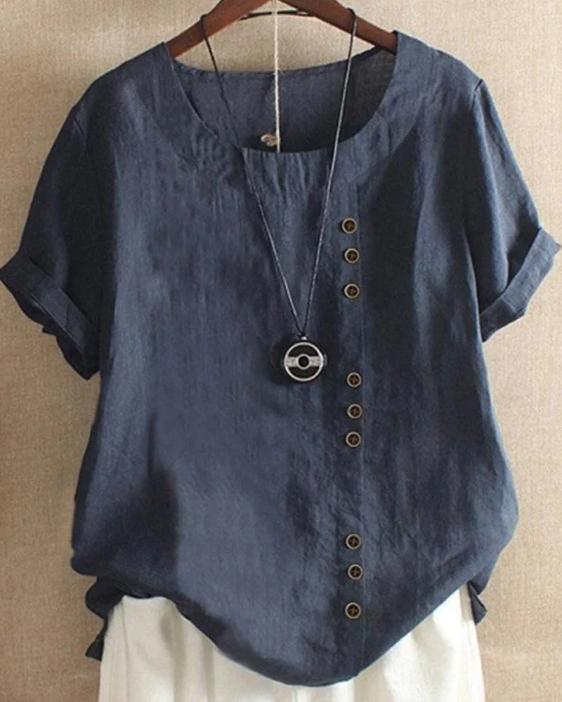 Greta® | Elegant Women'S Linen T-Shirt For Summer Outfits - Image 5