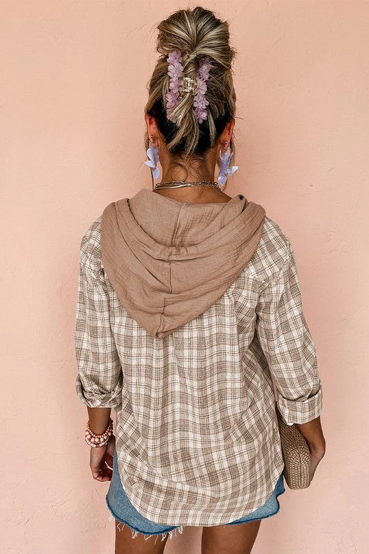 Greta | Loose-fitting, button-down printed hoodie for women - Image 5
