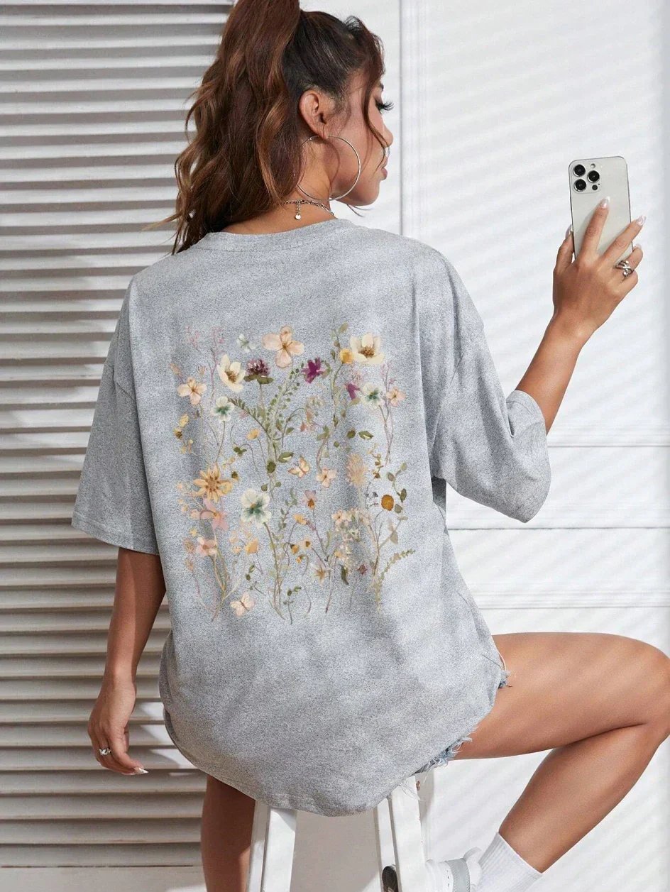 Guadalupe® | Floral women's cotton T-shirt - Image 11